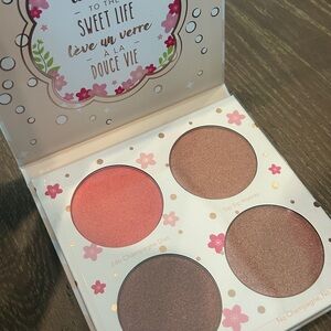 Beauty Bakerie Cotton Candy Champagne Blushlighter Palette - Brown and Cream